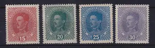 Österreich 1917/18 Kaiser Karl I. Mi.-Nr. 221-224 Satz postfrisch **