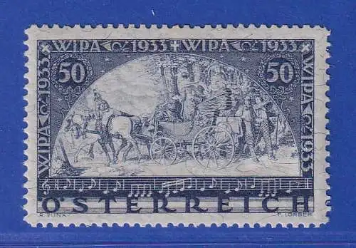 Österreich 1933 Ausstellung WIPA Faserpapier Mi.-Nr. 556A postfrisch **