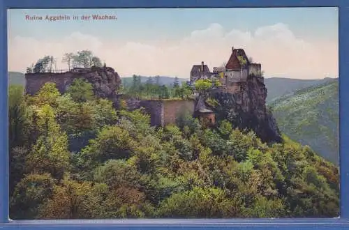 Alte AK Österreich Ruine Aggstein in der Wachau,  ungelaufen