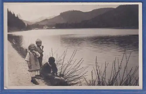 Alte AK Österreich Erlaufsee,  Kinder, ungelaufen
