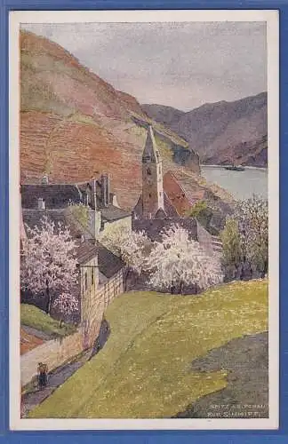 Alte AK Österreich Donau-Dampfschiffahrts-Gesellschaft Spitz ungelaufen