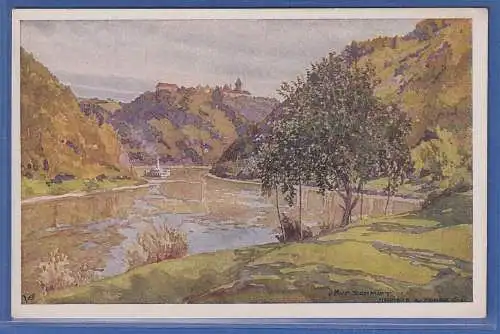 Alte AK Österreich Donau-Dampfschiffahrts-Gesellschaft Neuhaus ungelaufen