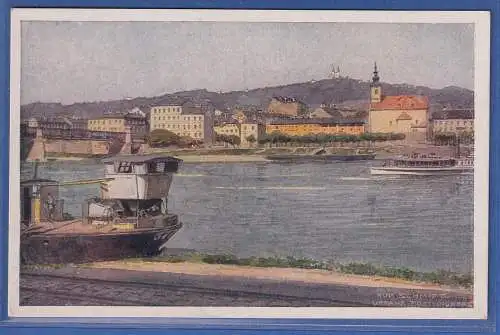 Alte AK Österreich Donau-Dampfschiffahrts-Gesellschaft Postlingsberg ungelaufen