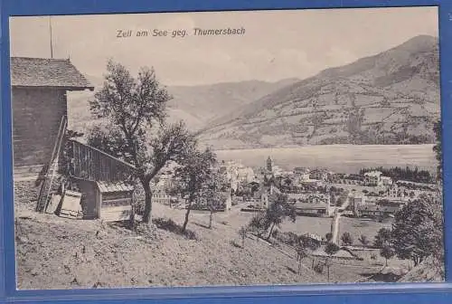 Alte AK Österreich Zall am See geg. Thumersbach, ungelaufen