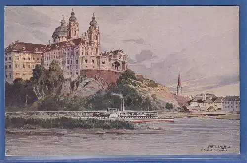 Alte AK Österreich Melk an der Donau, ungelaufen