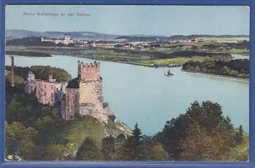 Alte AK Österreich Ruine Weitenegg an der Donau , ungelaufen