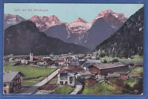 Alte AK Österreich Lofer mit den Steinbergen,  gebraucht um 1910