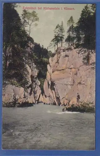 Alte AK Österreich Entenloch bei Klobenstein i. Kössen, gebraucht 1908