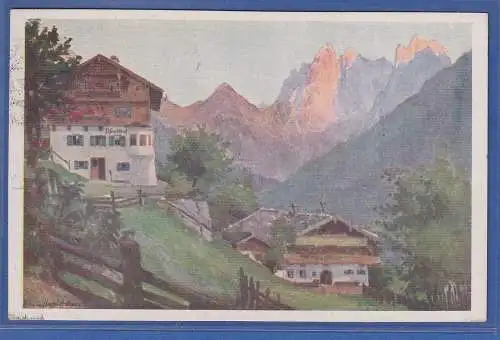 Alte AK Österreich Kaisergebirge bei Kufstein, Pfandlhof, gebraucht 1929