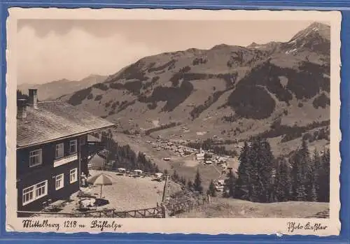 Alte AK Österreich Mittelberg 1218m Bühlalpe, gebraucht 1944