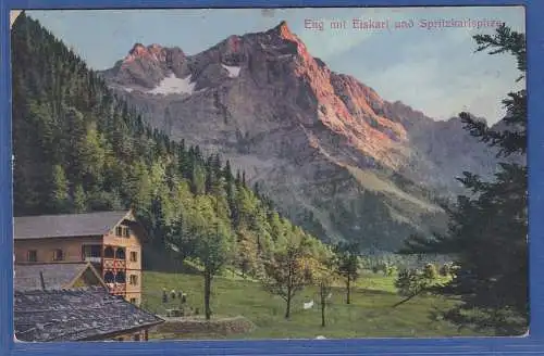 Alte AK Österreich Eng  mit Eiskarl und Spritzkarlspitze, gebraucht 1911