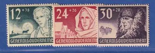 Generalgouvernement 1940 Umsiedlung Wolhynien-Deutsche Mi.-Nr. 56-58 Satz kpl **