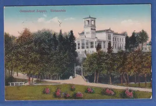 Danzig 1916 AK Zoppot Stolzenfels O ZOPPOT gelaufen als Feldpost nach Celle