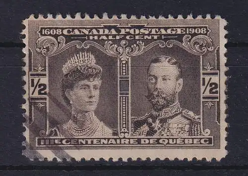 Kanada 1908 Jubiläum 300 Jahre Quebec 1/2 Cent Mi.-Nr. 84 gestempelt