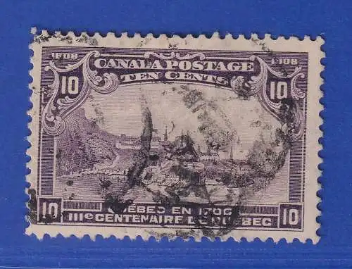 Kanada 1908 Jubiläum 300 Jahre Quebec 10 Cents Mi.-Nr. 89 gestempelt