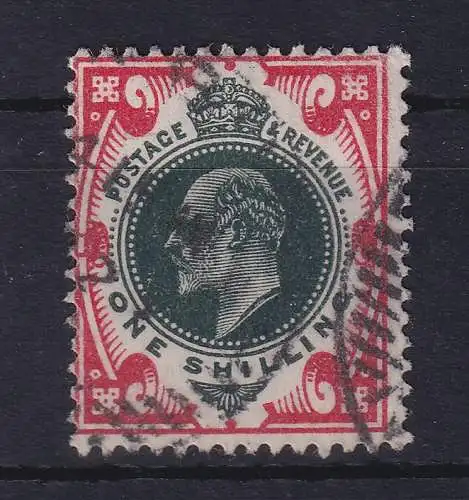 Großbritannien 1902 König Eduard VII. 1s  Mi.-Nr. 114A gestempelt