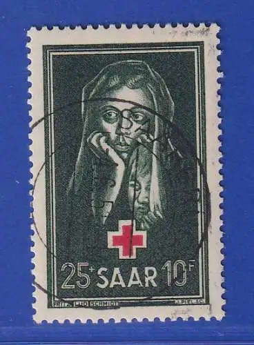 Saarland 1951 Rotes Kreuz Mi-Nr. 304 O SAARBRÜCKEN geprüft GEIGLE BPP