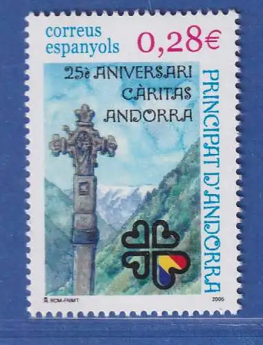 Andorra span. 2005 Mi.-Nr. 326 Caritasverband, Steinkreuz ** / MNH