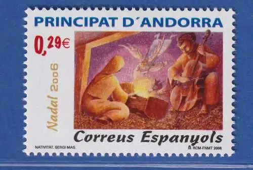 Andorra span. 2006 Mi.-Nr. 337 Weihnachten, Christi Geburt ** / MNH