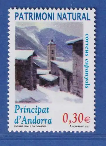 Andorra span. 2007 Mi.-Nr. 340 Kirche Santa Eulalia d'Encamp ** / MNH