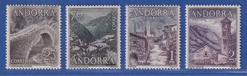 Andorra span. 1963 Mi.-Nr. 59-62 Freimarken Landschaften Satz kpl. ** / MNH