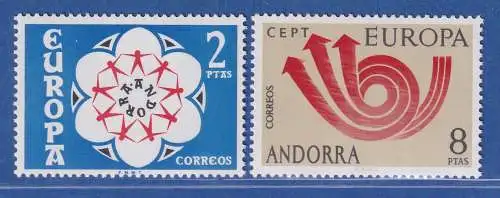 Andorra span. 1973 Mi.-Nr. 84-85 Europa ** / MNH