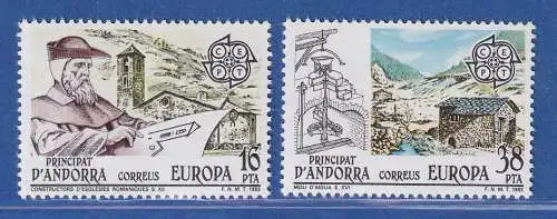 Andorra span. 1983 Mi.-Nr. 165-66 Europa Große Werke  ** / MNH