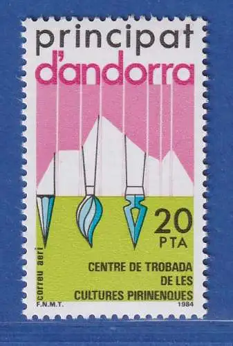 Andorra span. 1984 Mi.-Nr. 179 Begegnungszentrum der Payrenäenkulturen ** / MNH