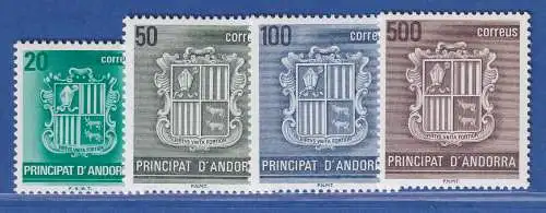 Andorra span. 1988 Mi.-Nr. 205-08 Freimarken: Wappen von Andorra **/ MNH