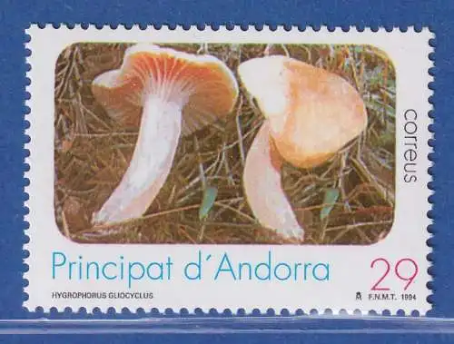 Andorra span. 1994 Mi.-Nr. 239 Pilze, Schleimigberingter, Schneckling ** / MNH