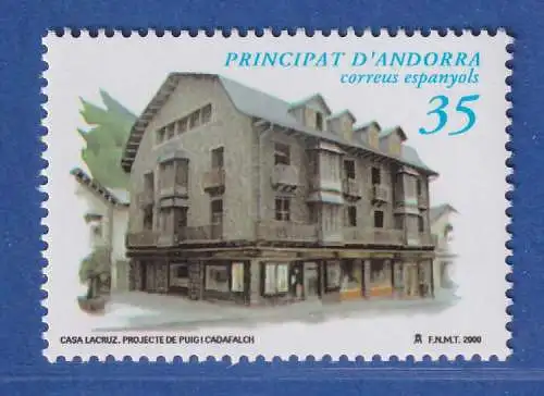 Andorra span. 2000 Mi.-Nr. 273 Casa Lacruz, Architekturerbe ** / MNH