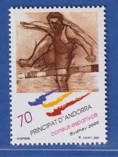 Andorra span. 2000 Mi.-Nr. 275 Olymp. Sommerspiele, Sydney, Hürdenlauf ** / MNH