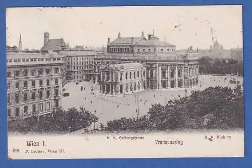 Alte AK Österreich Wien I. Hofburgtheater Franzensring gel.1913 ?