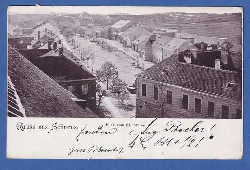 Alte AK Österreich Gruss aus Schrems Blick vom Kirchturm gel.1901