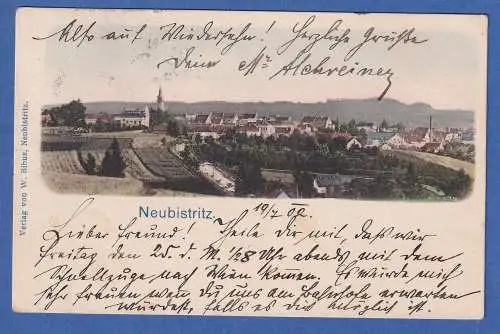 Alte AK Österreich Böhmen Neubistritz (NOVA BYSTRICA) gel.1902