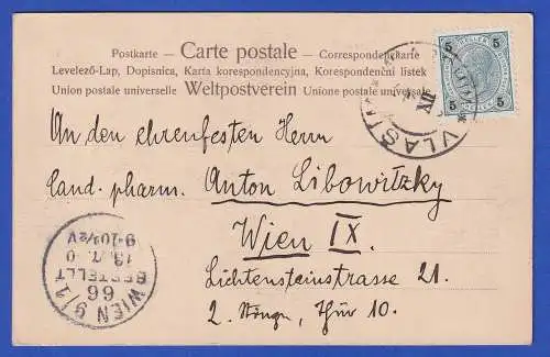 Österreich 1900 Frivole Bildpostkarte Dame im Boudouir O VLASIM