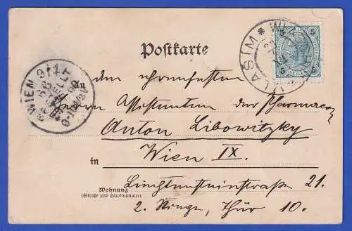 Österreich 1900 Bildpostkarte Bulgarischer Hirte von J. Věšín O VLASIM