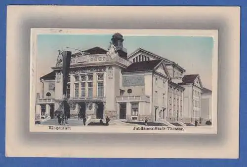 Alte AK Österreich Klagenfurt, Jubeläums-Stadt-Theater gel.1911