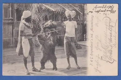 Alte AK Österreich J & G.Hagenbeck´s ind. Ausstellung gel.1903