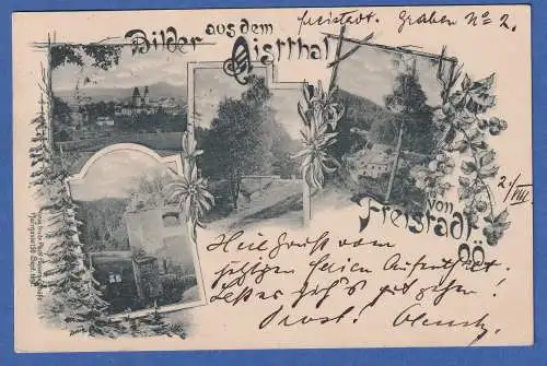 Alte AK Österreich Bilder aud dem Aistthal , Freisradt OÖ gel.1900