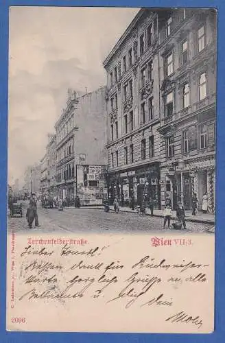 Alte AK Österreich Lerchenfelderltraße Wien VII.  gel.1900