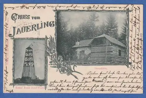 Alte AK Österreich Gruss vom Jauerling Dianahütte, gel.1899