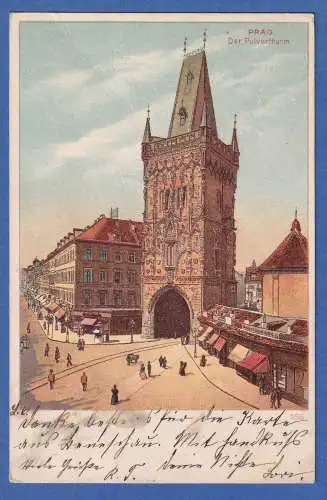 Alte AK Österreich Prag Der Pulverturm gel.1899