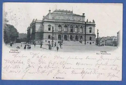 Alte AK Österreich Praha Prag Rudolfinum  gel.1897