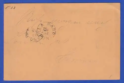 Kolumbien 1892 (?) GA Postkarte O BARRANQUILLA nach Elberfeld