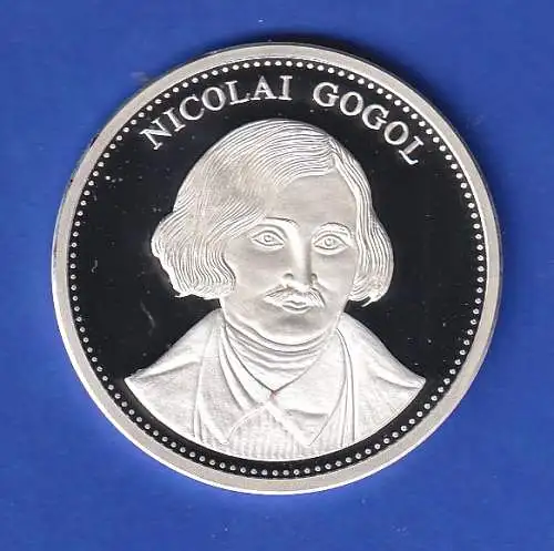 Silbermedaille 1994 Nikolai Gogol 20g/Ag999 PP