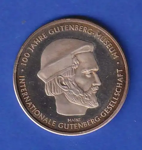 Silbermedaille 2000 Johannes Gutenberg 15g/Ag999 