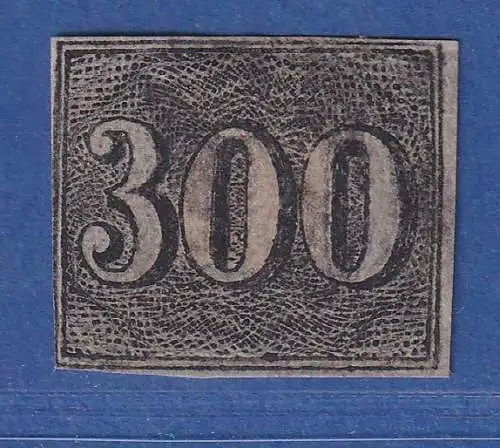 Brasilien 1849 Ziffern Katzenaugen / verticais 300 R Mi.-Nr. 16 O, ansehen