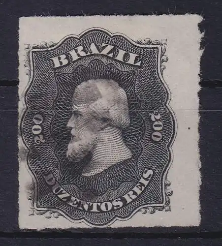 Brasilien 1877 Kaiser Dom Pedro II. 200 R Mi.-Nr. 35, gestempelt