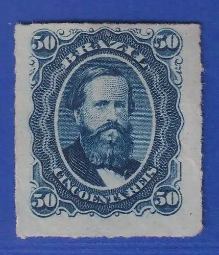 Brasilien 1877 Kaiser Dom Pedro II. 50 R Mi.-Nr. 32 (*)